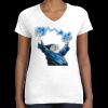 Women's Fine Jersey V-Neck Tee Thumbnail