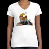Women's Fine Jersey V-Neck Tee Thumbnail