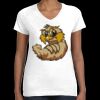 Women's Fine Jersey V-Neck Tee Thumbnail