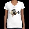 Women's Fine Jersey V-Neck Tee Thumbnail