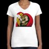 Women's Fine Jersey V-Neck Tee Thumbnail
