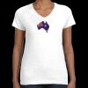 Women's Fine Jersey V-Neck Tee Thumbnail