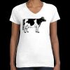 Women's Fine Jersey V-Neck Tee Thumbnail