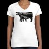 Women's Fine Jersey V-Neck Tee Thumbnail
