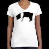 Women's Fine Jersey V-Neck Tee Thumbnail