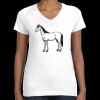 Women's Fine Jersey V-Neck Tee Thumbnail