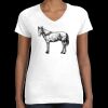 Women's Fine Jersey V-Neck Tee Thumbnail