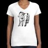 Women's Fine Jersey V-Neck Tee Thumbnail