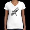 Women's Fine Jersey V-Neck Tee Thumbnail