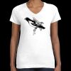 Women's Fine Jersey V-Neck Tee Thumbnail