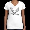 Women's Fine Jersey V-Neck Tee Thumbnail