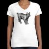 Women's Fine Jersey V-Neck Tee Thumbnail