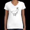 Women's Fine Jersey V-Neck Tee Thumbnail