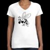 Women's Fine Jersey V-Neck Tee Thumbnail