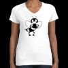 Women's Fine Jersey V-Neck Tee Thumbnail