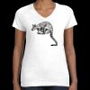 Women's Fine Jersey V-Neck Tee Thumbnail