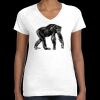 Women's Fine Jersey V-Neck Tee Thumbnail