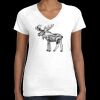 Women's Fine Jersey V-Neck Tee Thumbnail