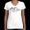 Women's Fine Jersey V-Neck Tee Thumbnail