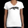 Women's Fine Jersey V-Neck Tee Thumbnail