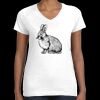 Women's Fine Jersey V-Neck Tee Thumbnail