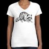 Women's Fine Jersey V-Neck Tee Thumbnail