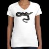 Women's Fine Jersey V-Neck Tee Thumbnail