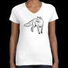 Women's Fine Jersey V-Neck Tee Thumbnail