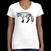 Women's Fine Jersey V-Neck Tee Thumbnail