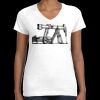 Women's Fine Jersey V-Neck Tee Thumbnail