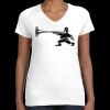 Women's Fine Jersey V-Neck Tee Thumbnail