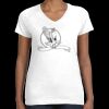 Women's Fine Jersey V-Neck Tee Thumbnail