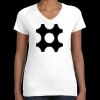 Women's Fine Jersey V-Neck Tee Thumbnail