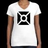 Women's Fine Jersey V-Neck Tee Thumbnail