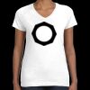 Women's Fine Jersey V-Neck Tee Thumbnail
