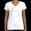Women's Fine Jersey V-Neck Tee Thumbnail