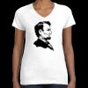Women's Fine Jersey V-Neck Tee Thumbnail