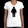 Women's Fine Jersey V-Neck Tee Thumbnail