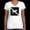 Women's Fine Jersey V-Neck Tee Thumbnail