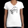 Women's Fine Jersey V-Neck Tee Thumbnail