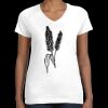 Women's Fine Jersey V-Neck Tee Thumbnail