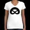 Women's Fine Jersey V-Neck Tee Thumbnail