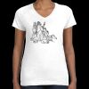 Women's Fine Jersey V-Neck Tee Thumbnail
