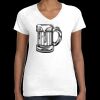 Women's Fine Jersey V-Neck Tee Thumbnail