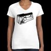 Women's Fine Jersey V-Neck Tee Thumbnail