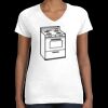 Women's Fine Jersey V-Neck Tee Thumbnail