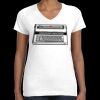 Women's Fine Jersey V-Neck Tee Thumbnail