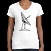 Women's Fine Jersey V-Neck Tee Thumbnail