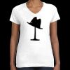 Women's Fine Jersey V-Neck Tee Thumbnail