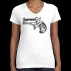 Women's Fine Jersey V-Neck Tee Thumbnail